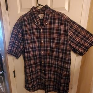 short sleeve light weight button up shirt
